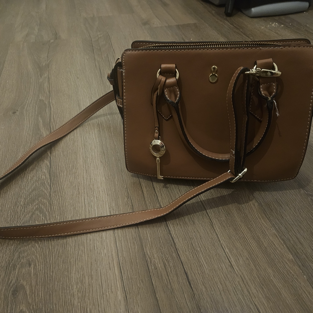 London Fog Brown Crossbody Bag